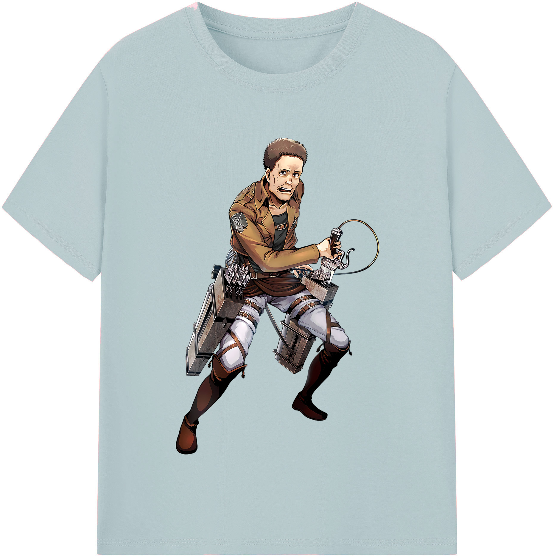 （画像用） 進撃の巨人 Attack on Titan 綿100％半袖Tシャツ（フロントプリント）